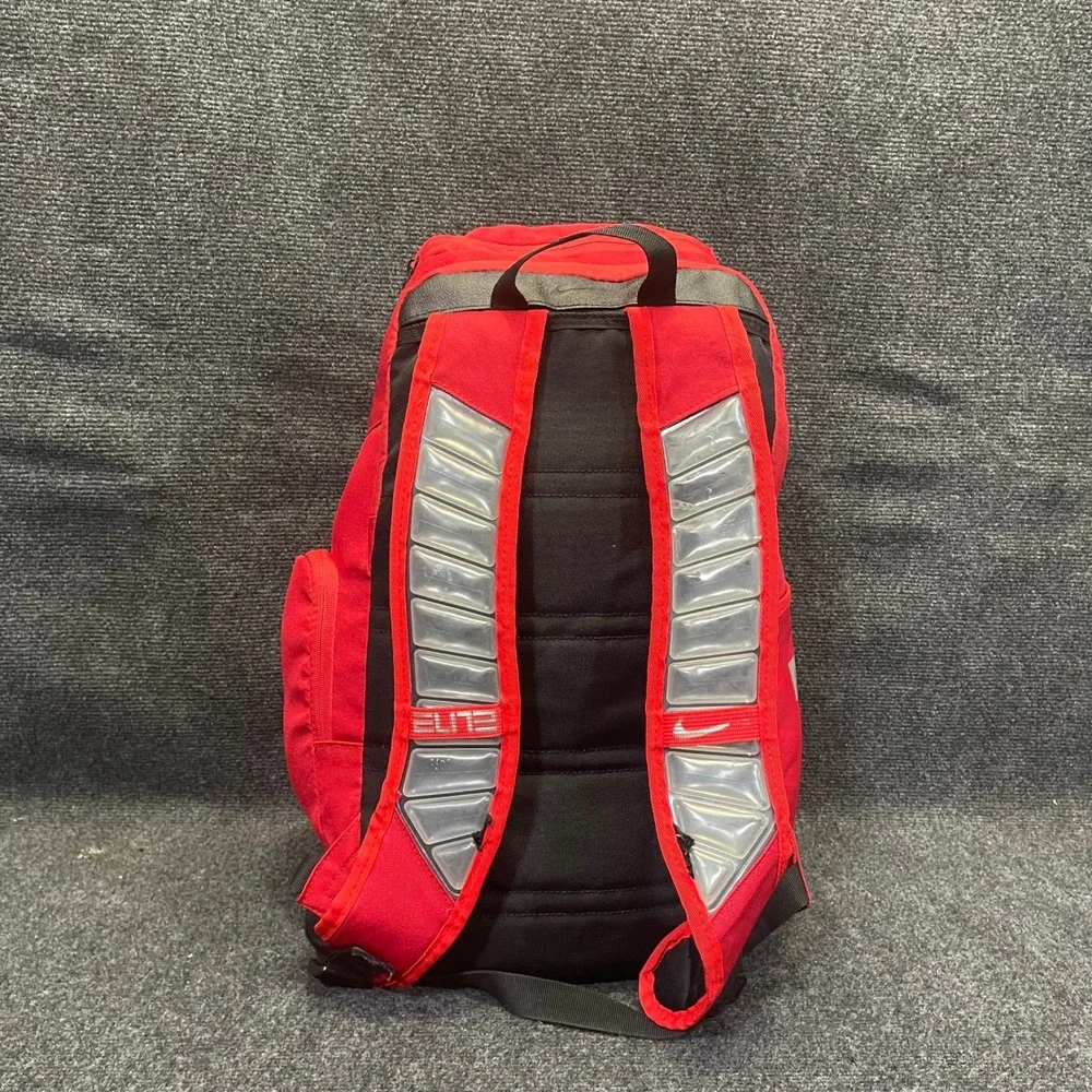 Nike Hoops BA6164-658 Elite Pro Basketball 32L Red/Black Max Air Straps Backpack